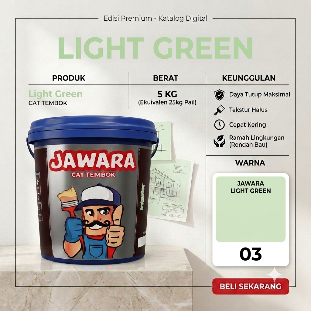 cat jawara galon 03 light green